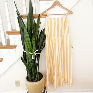 GAP stripes yellow and white stripes jumpsuit sz 4